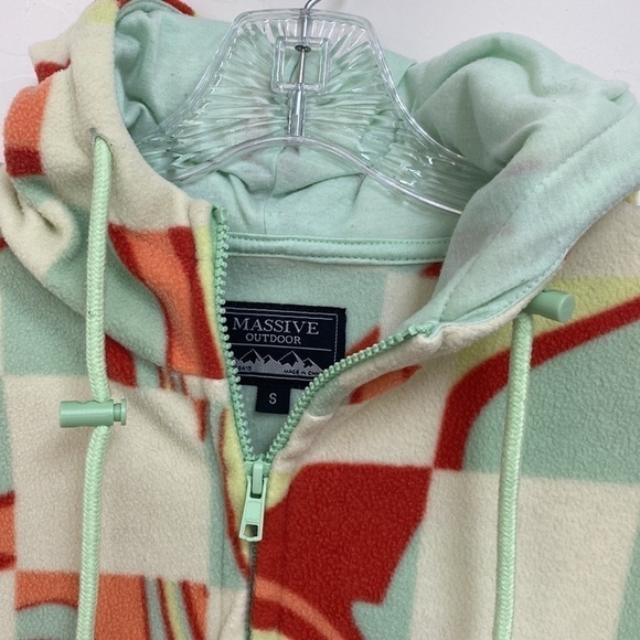 MASSIVE Outdoor Fleece Zip-up Hood Sweater Jacket Women’s Size Small - Picture 7 of 16